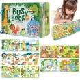 thumbnail image 2 of Interactive Learning Activity Board Toy – Busy Board with 10 Educational Themes, Reusable Sticker Books for Developing Fine Motor Skills, Colors, Letters And Numbers, 2 of 9