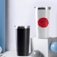 thumbnail image 4 of Rose 20oz Coffee Stainless Steel Mobile Tumblers, Vacuum Insulated Mug with Lid, Spill-Proof Travel Cup for Hot & Cold Drinks, for Coffee, Wine, Cocktails, Christmas, Spring, 4 of 6