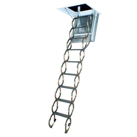 Fakro 9.10 ft. Fire Rated Steel Scissor Attic (Best Rated Attic Ladders)