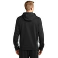 thumbnail image 2 of Sport-Tek Sport Wick Fleece Colorblock Hooded Pullover-XS (Black/ Dark Smoke Grey), 2 of 6