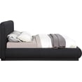 thumbnail image 4 of Meridian Furniture Rigby Black Boucle Fabric King Bed, 4 of 10