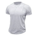 thumbnail image 2 of zfhfof Men's Muscle T Shirts Fashion Short Sleeve Crew Neck Athletic Workout Tee Shirt Summer Casual Slim Fitted Tops, 2 of 5