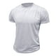 thumbnail image 1 of pstuiky camisetas de hombre, Camiseta de manga corta para hombre, estilo casual, lisa, con cuello redondo y botones camisas casuales para hombre xxl, 1 of 4