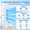 thumbnail image 6 of AEROZY Portable Evaporative Air Cooler, 4 Modes, 140° Oscillation, Large Water Tank, 6 of 10