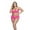Hot Pink, variant on Mapale 206X Plus Size Matching Seamless Bralette  Boyshorts Set
