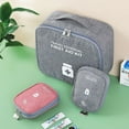 thumbnail image 6 of 2Pcs Outdoor First Aid Kit Small Medicine Bag Large First Aid Kit Medical Kit with Handle Rescues Pack Oxford Cloth Emergency Supplies Storage Bag Portable First Aid Kit for Home and Travel Claret, 6 of 9