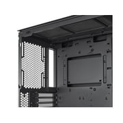 LIAN LI LANCOOL 216 X Black Steel / Tempered Glass ATX Mid Tower Computer Case ,2x 16 cm PWM Fans Included (Non RGB ) ----LANCOOL 216X