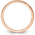 thumbnail image 2 of Avariah Solid 10K Rose Gold 1.4mm Half Round Polished Stackable Band Size 5 - Ring Size 5.0, 2 of 8