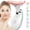 Glossy White, variant on Red-Light-Therapy-for-Face-and-Neck, 7 Color Face Massager Tool for Wrinkles, Double Chin, Vibrating Facial Massager with Thermals for Skin Care, Glossy White