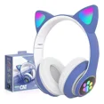 thumbnail image 1 of Audifono Auriculares Over-ear Inalámbricos Bluetooths Led Gamer Keluona Stn28 Color Azul, 1 of 8