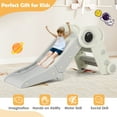 thumbnail image 4 of Gymax Folding Freestanding Toddler Slide for Toddlers Age 18+ Months w/ Climber Indoor Gray, 4 of 10