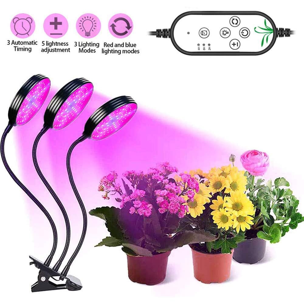 Grow Light, Adjustable LED Grow USB Rechargeable Remote Control Plant Growth Light, Led Plant Light for Living Room Office Indoor - Walmart.com
