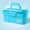Blue, variant on Ybomd,Nail Polish Glue Storage Box,Pink Multi Function Storage Box for Nail Tools,Perfect for Nail Art Lovers, Nail Polish Glue and Tools, Keeps Vanity Desk Tidy for Easy Manicure Access