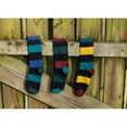 thumbnail image 5 of Combed Cotton Colorful Rugby Striped Patterned Men's Socks M8050U, 5 of 6