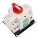 thumbnail image 2 of Interruptor de transferencia automática de doble potencia, mango rojo, interruptor de cambio de generador de 125A para la industria, 400V, 2 of 8