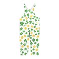 thumbnail image 4 of Ruyang Girls Overalls Cute Floral Print Adjustable Straps Straight Jumpsuit Summer Loose Fit Casual Trendy Rompers for Teens, 4 of 4