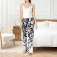 thumbnail image 4 of Naloa Tiger Butterfly Floral Art Pajamas Pants for Women, Lounge for Women,Women’s Pajama Lounge Pants-Small, 4 of 6