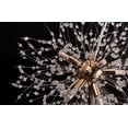 thumbnail image 3 of Crystal Chandelier  lighting 8 lights modern design 16"x48" in Gold color with original Crystals, 3 of 4