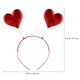 thumbnail image 2 of unbranded 4Ud Diademas Rojas Con Corazones Para Fiesta Accesorios De Disfraz Para Romántica, 2 of 6