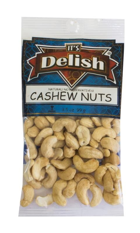 Raw Cashew Nuts by Its Delish, 3.5 oz Bag - Walmart.com - Walmart.com