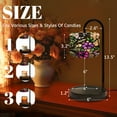 thumbnail image 3 of Candle Warmer Lamp with Timer, Floral Vine Stained Glass Panel Decor Non-slip Wireless Remote Control Wax Melts Warmer with 4 Bulbs for Home Office Dorm, Birthday Gifts for Women, 3 of 7