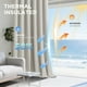 thumbnail image 5 of Joydeco Cortinas Opacas de Terciopelo Blanco 2 Piezas 132x274 cm, 5 of 9