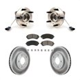 thumbnail image 1 of Transit Auto Front Hub Bearing Assembly Coated Disc Brake Rotors and Ceramic Pads Kit for Car Buick Rendezvous Pontiac Aztek KBB-121205, 1 of 11