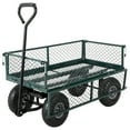 thumbnail image 2 of QinaQin Carrito de jardín de acero 3 en 1 con laterales removibles, capacidad de 200 kg, llantas neumáticas de 25 cm y manija 2 en 1, ideal para patio, granja o rancho, 2 of 8