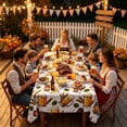 thumbnail image 2 of Washable Rectangular Oktoberfest Beer Pattern Tablecloth 140x140cm, Decor Fabric For Patio Kitchen Garden Party, 2 of 4