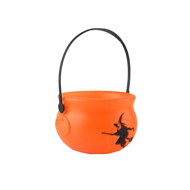 Naiovety Cubo de dulces de Halloween, cubo de mano para Festival de dibujos animados, cubos de regalo para interiores, soporte de almacenamiento Kits de decoración para fiestas