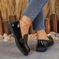 thumbnail image 5 of Miluxas Women's Penny Loafers - Chunky Platform Slip-On Shoes for office Work & Business Casual - Comfortable Dressy Fashion Loafers Black 7(39), 5 of 9