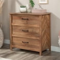 thumbnail image 2 of Bowery Hill 3-Drawer Farmhouse Engineered Wood Chest in Brown, 2 of 12