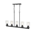 thumbnail image 3 of Millennium Lighting Inc. Millennium Lighting Verlana 5 Light Pendant Fixture in Multiple Finishes with Clear Glass Shades Matte Black Matte N/A, 3 of 5