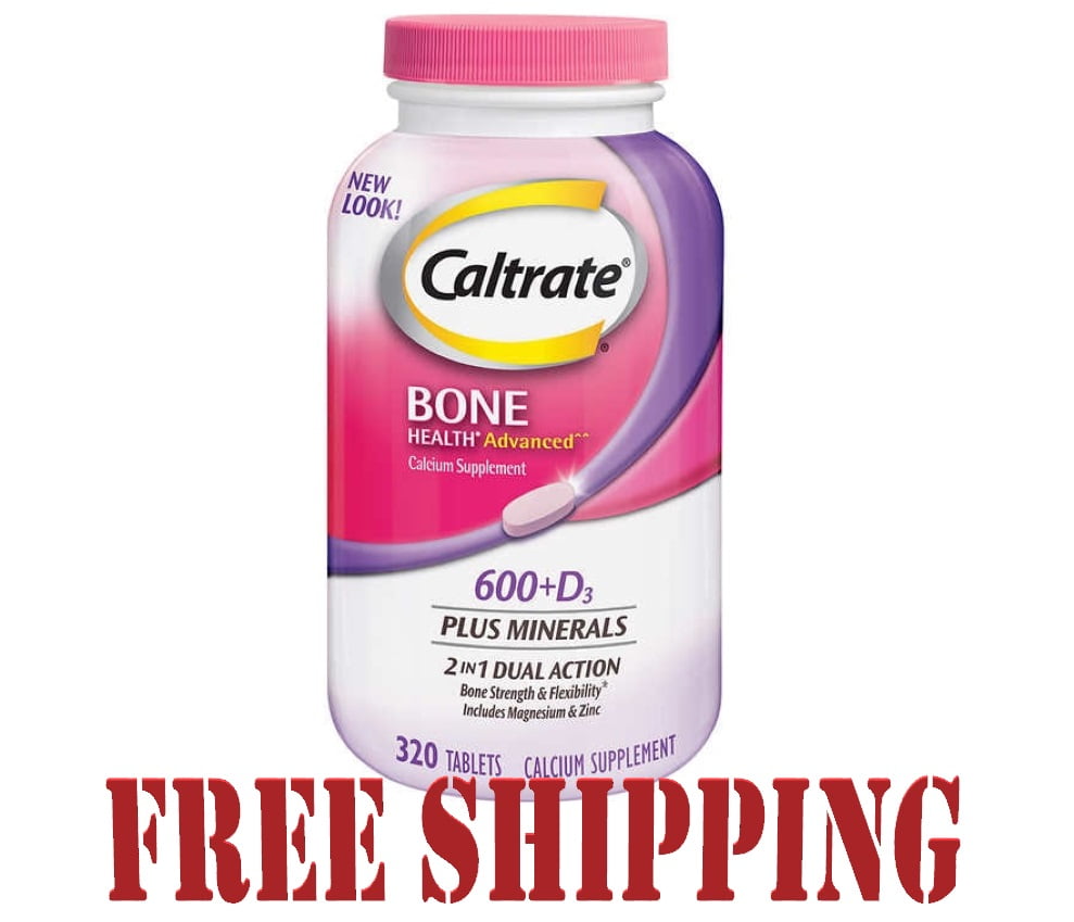 Caltrate 600+D3 Plus Calcium & Vitamin D3 Supplement, 320 Tablets