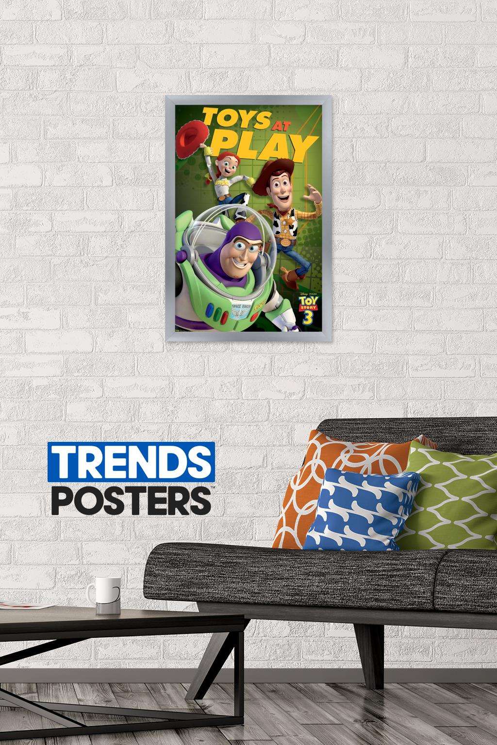 Disney Pixar Toy Story 3 - Trio Wall Poster, 14.725" x 22.375", Framed