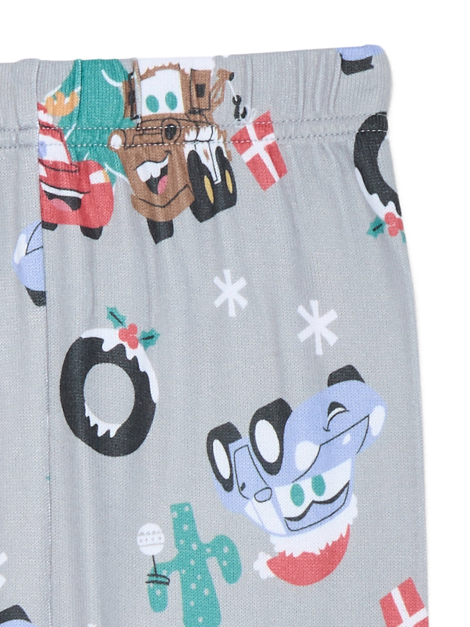 Pixar Cars Toddler Boys Christmas Snug Fit Top and Pants Pajama Set, 2-Piece, Sizes 12M-5T