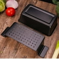 thumbnail image 4 of Meatloaf Pan with Drain Tray, Dingrich 9 x 5 Inches Loaf Pans with Insert, Nonstick Meat Loaf for Baking, Loaf Pans for Baking Bread (Black), 4 of 9