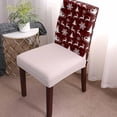 thumbnail image 3 of Chair Covers for Dining Room Set of 6,Christmas Santa Claus Elk Stretch Seat Protector Removable Washable Chairs Slipcovers for Kitchen Banquet Wedding Hotel,Red Black Buffalo Plaid, 3 of 6