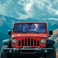 thumbnail image 3 of Uorisanigo Windshield Sun Shade Compatible with Jeep Wrangler, Moon Blue Butterfly Car Sun Shade Blocks UV Rays, Shades Heat Shield Suitable for Jeep Wrangler JL JLU 2018-2025 2/4 Door, 3 of 7