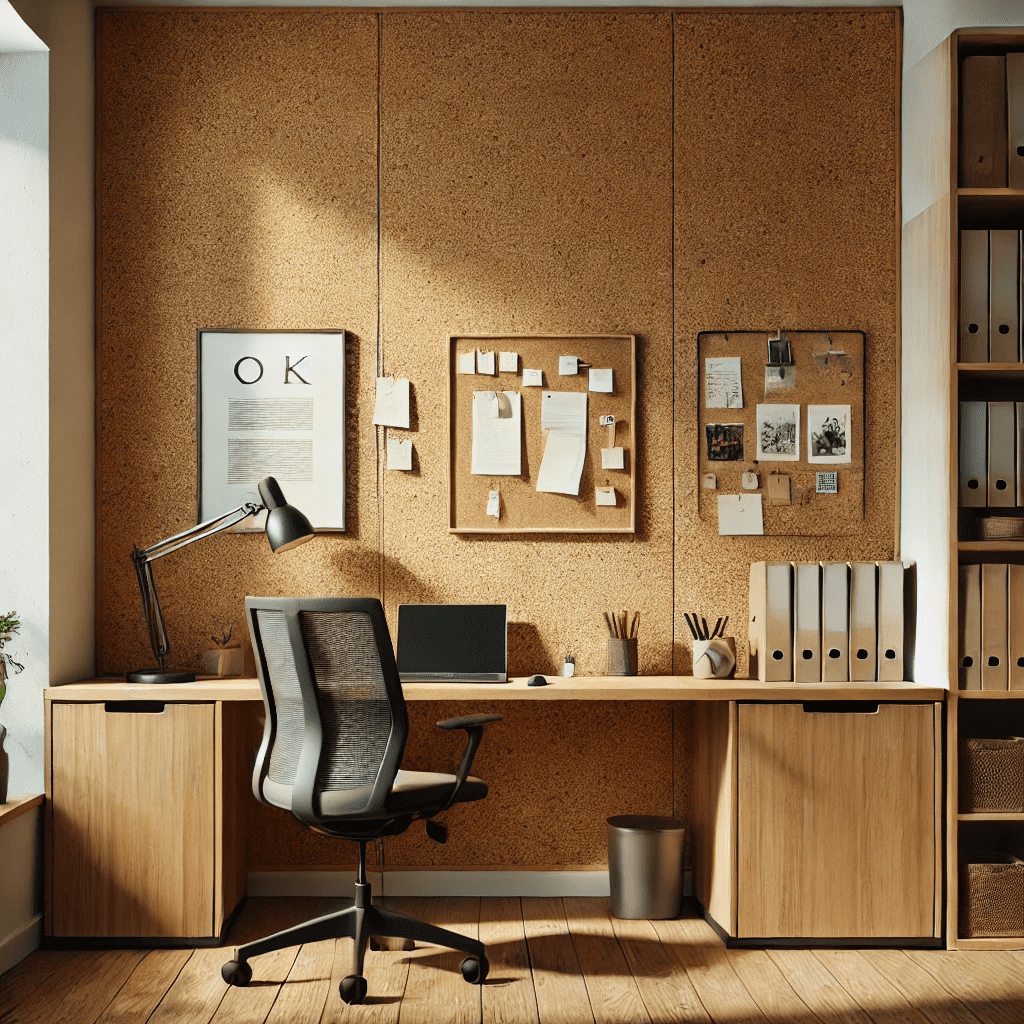 Manton Industrial Premium Grade Cork Roll: 4' x 5' x 1/4" Bulletin Board & Pinable Wall Panel