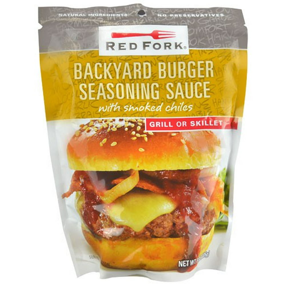 Red Fork Seasoning Sauce, Backyard Burger, With Smoked Chiles, 8 Oz