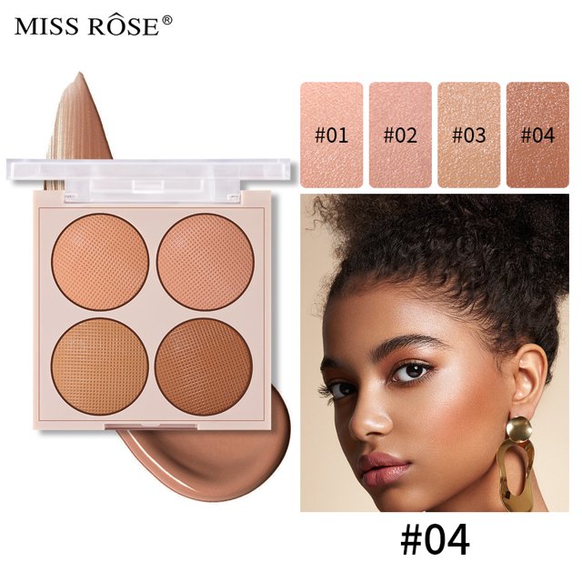 4 Colors Concealer Palette Naturally Concealing Skin Blemishes & Acne