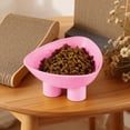 thumbnail image 7 of Cat Bowl Anti-Vomiting Tilted Elevated Cat Food Bowl Whisker Friendly Slanted Feeding Bowls with Shallow & Tall Design Pink, 7 of 7