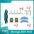 thumbnail image 2 of 11 Piezas para MONSGA MS1 MAX, Accesorios para Robot Aspirador, Cepillo Principal, Bolsa para Polvo, Cepillo Lateral, Paño de Fregona, Filtro HEPA., 2 of 5