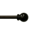 thumbnail image 2 of Lumi 5/8" Single Curtain Rod Set Oil Rubbed Bronze/Silver-Ball finials 28"-48" - Brown, 2 of 5