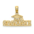 thumbnail image 1 of 14k Yellow Gold Polished GRADUATE Under Cap Charm Pendant, 1 of 1