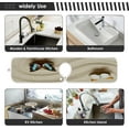 thumbnail image 6 of Butterfly Stone Sand Sink Splash Guard for Faucet 2 Packs Faucet Absorbent Mats, Summer Sandy Beach Faucet Handle Drip Catcher Quickly Drying Mat for Kitchen Counter Bathroom RV, 14.9"x5.5", 6 of 7