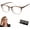 Transparent, variant on Gloryboom Glasses, Color Changing Anti Blue Light Presbyopia Glasses, Women's Sexy Leopard Print Reading Glasses（Blue,+1）