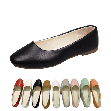 CHICVOMEY Women's Breathable Slip-on Flats Lightweight Comfortable Casual Shoes for Women with Non-Slip Flexible Sole Office Work Loafers Wide Width Available
