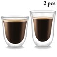 thumbnail image 1 of 2PCS Espresso Cup Insulated Creative Double Wall Espresso Glass Coffee Glass, 1 of 10